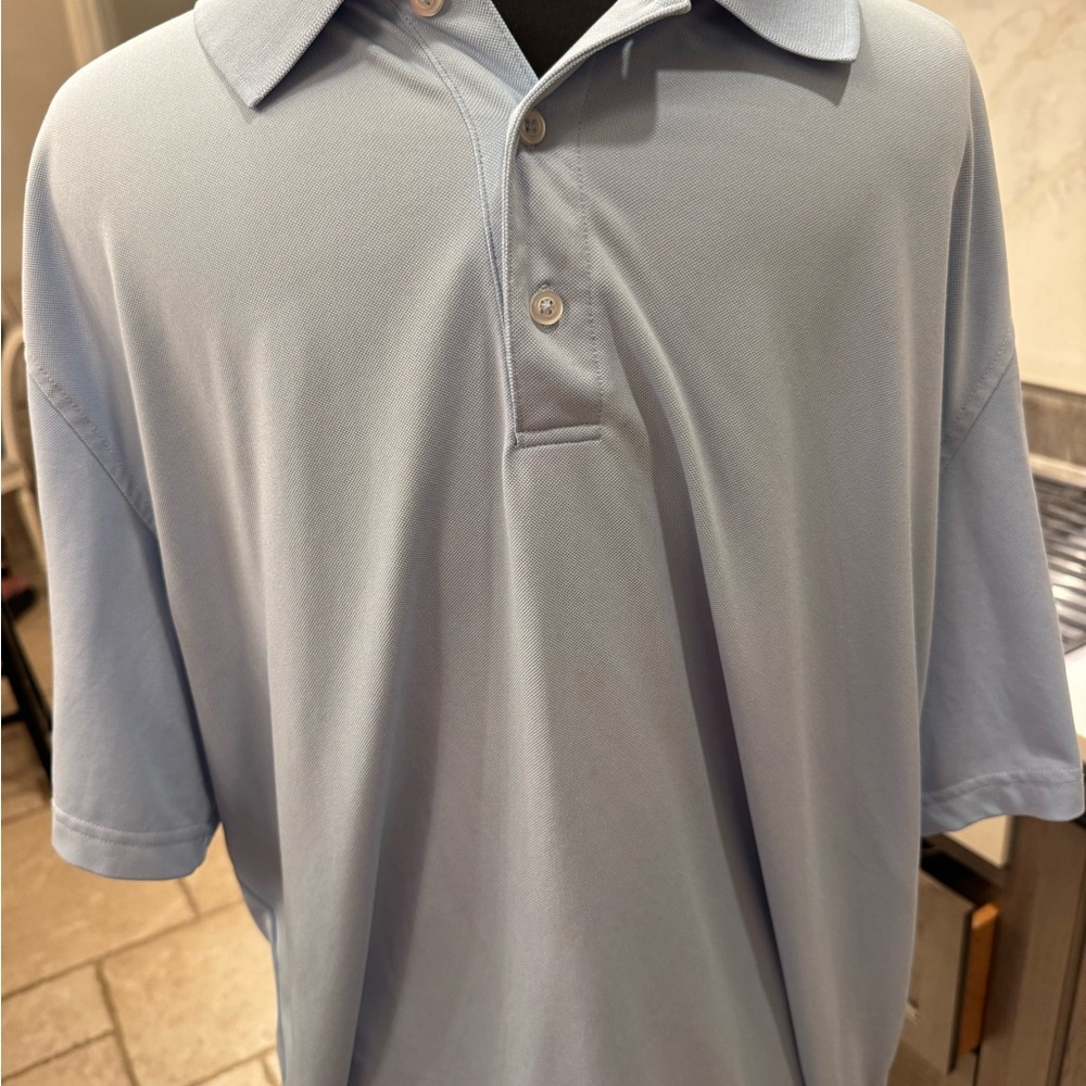 Amazon Essentials Men's Light Blue Polo Shirt